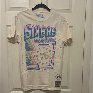 Mitchell & Ness 76ers, Sixers, Philly Tee Mens S